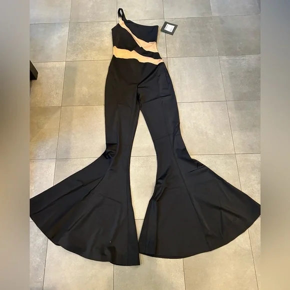 Norma Kamali Snake Mesh Fishtail Jumpsuit - Picture 5 of 13